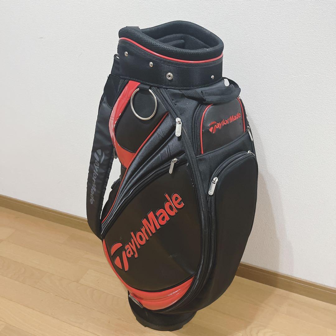 K264 TaylorMade キャディバッグ 赤黒 フード無し