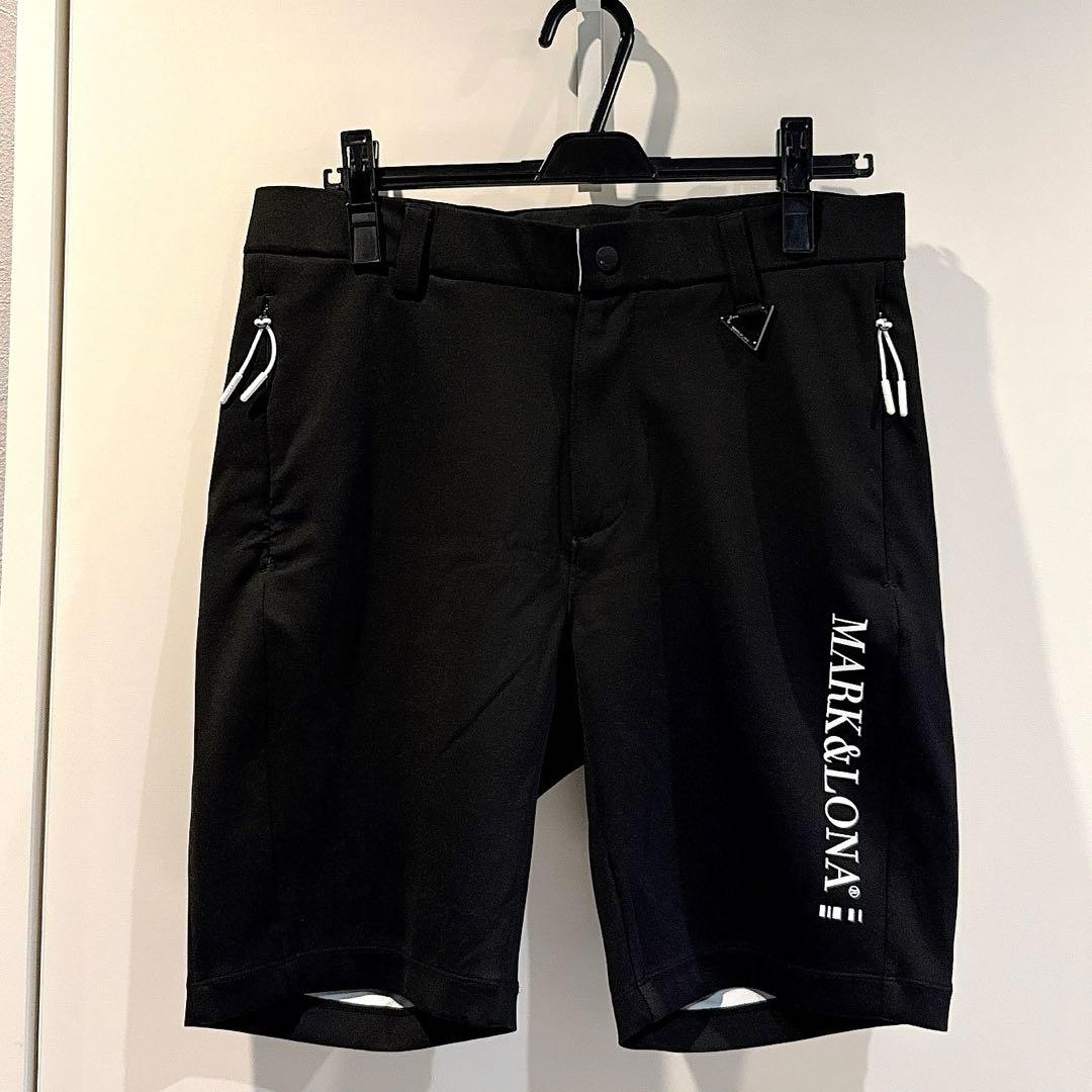 美品 ★ MARK&LONA ショートパンツ マーク&ロナ 黒 ハーフパンツ