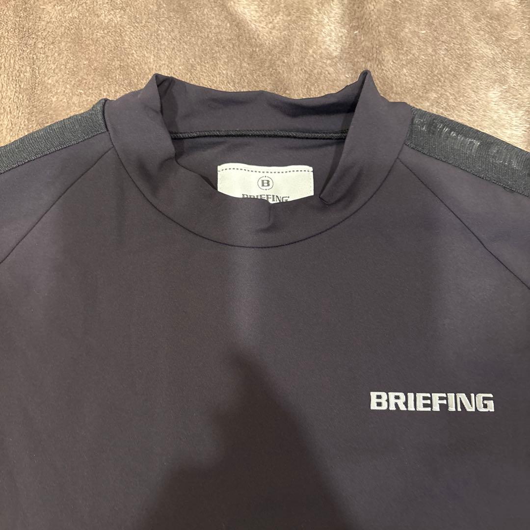 ブリーフィング　BRIEFING ロゴ ライン ハイネックワンピース レディス