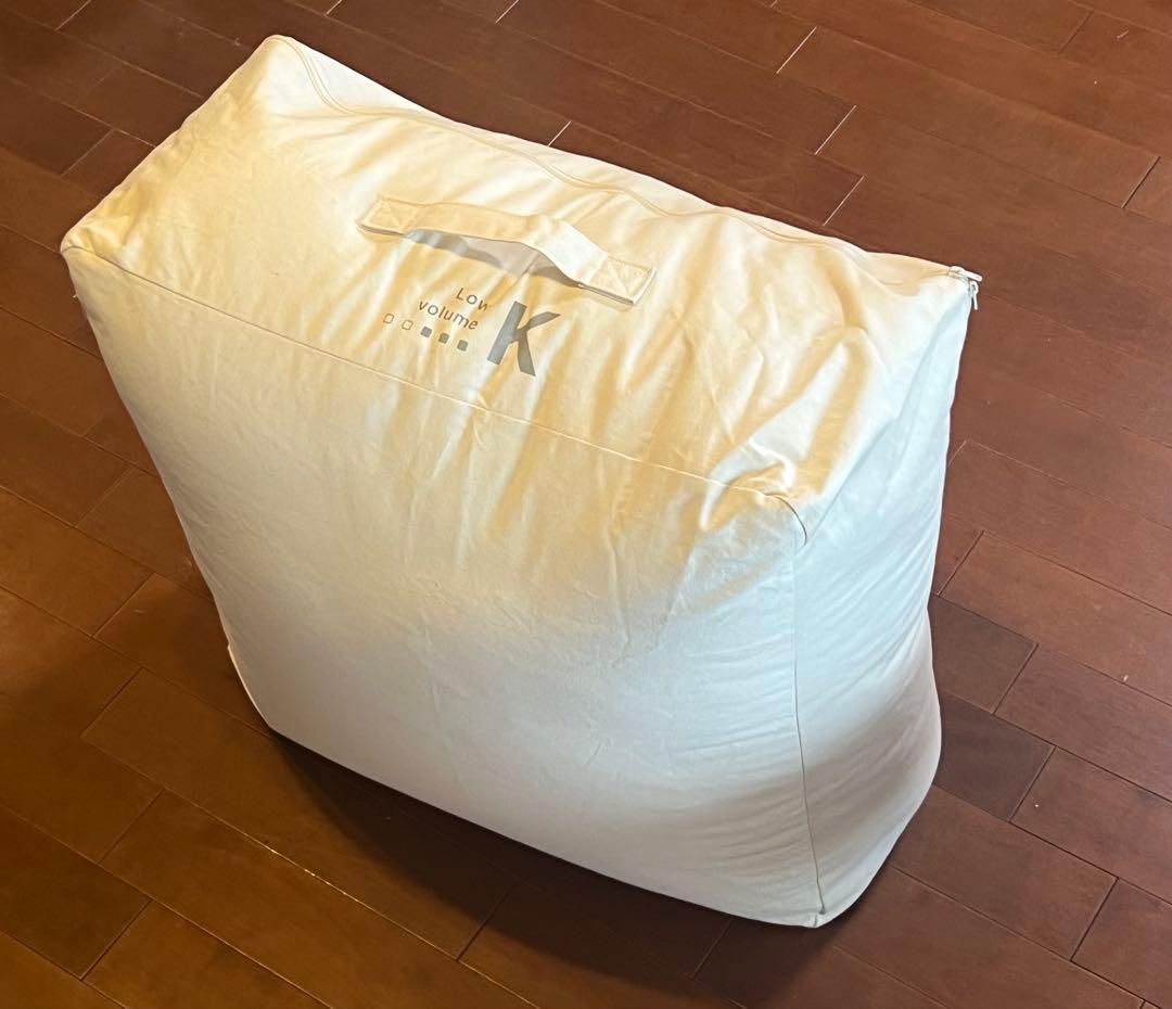 無印良品 ホワイト羽毛掛ふとん・軽量一層式/K