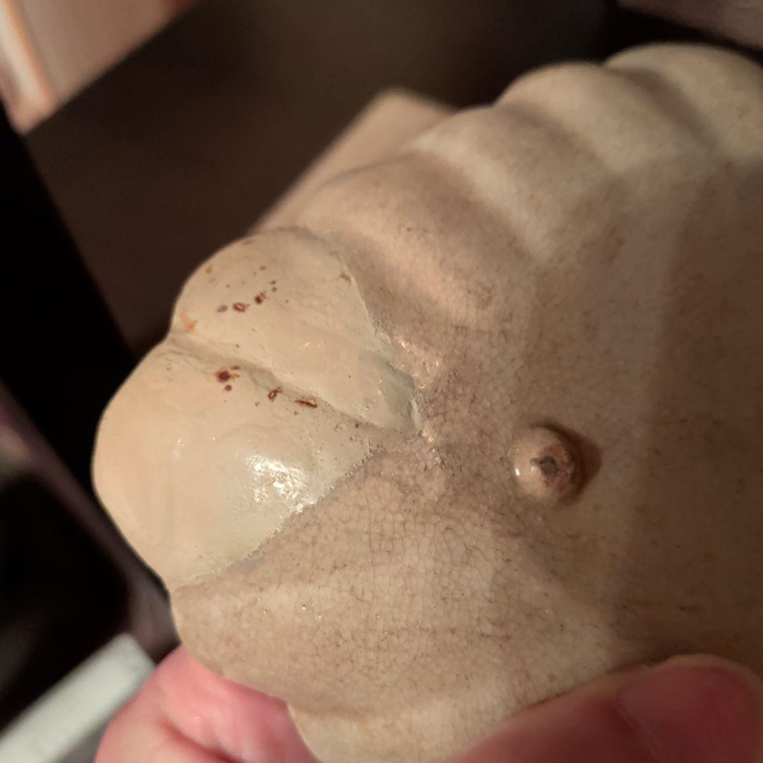 献上唐津(発掘品)唐人御茶碗窯出土品　薄に蝶図の菱型皿