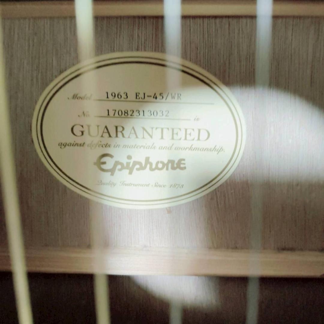 美品 Epiphone エピフォン 1963 EJ-45/WR アコースティック