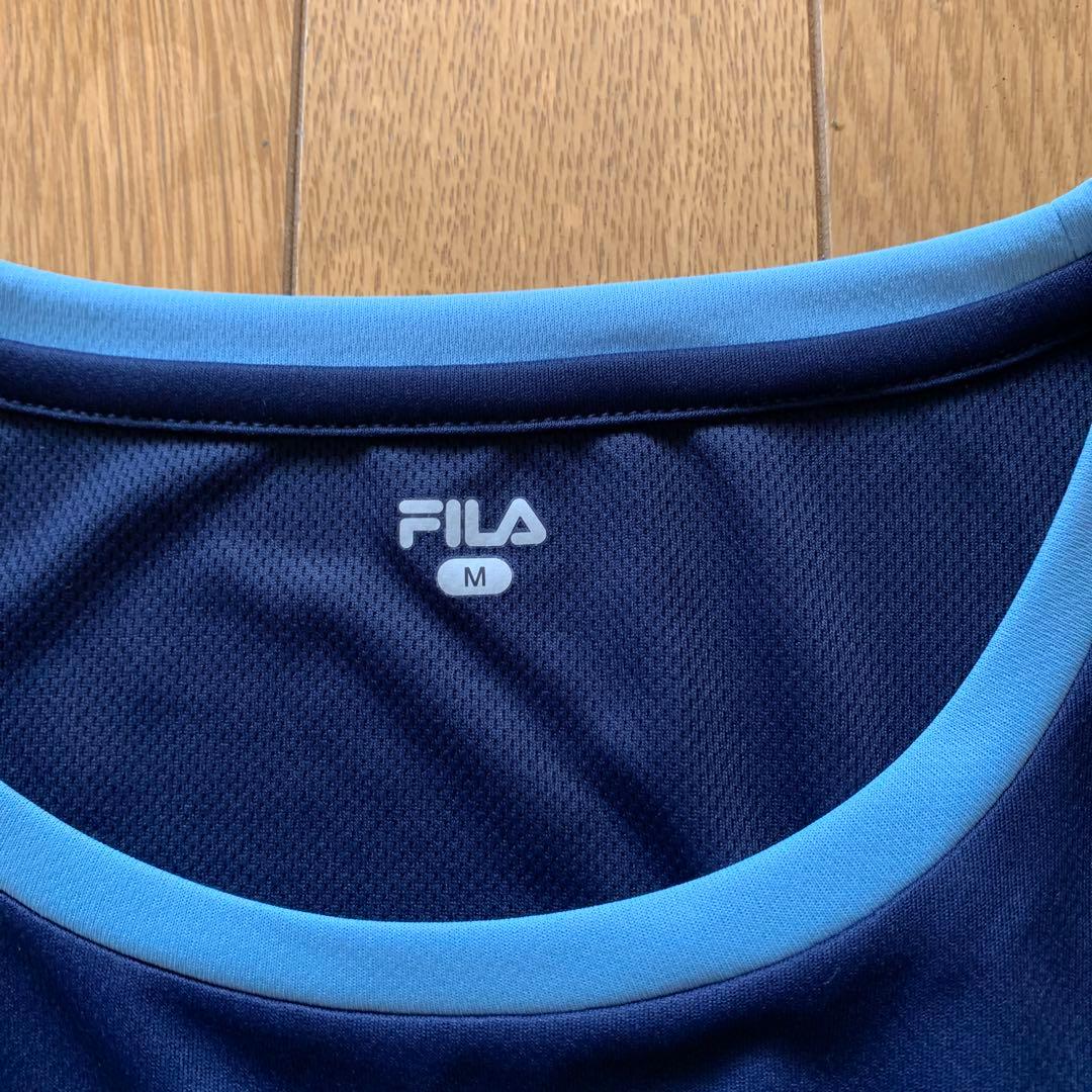 新品未使用　FILA テニスウェア 水色 フリルスカート付　セットアップ
