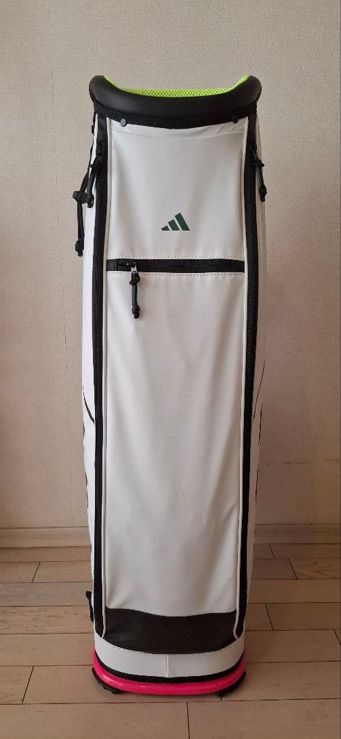 adidas THE THREE STRIPES キャディバッグ ホワイト