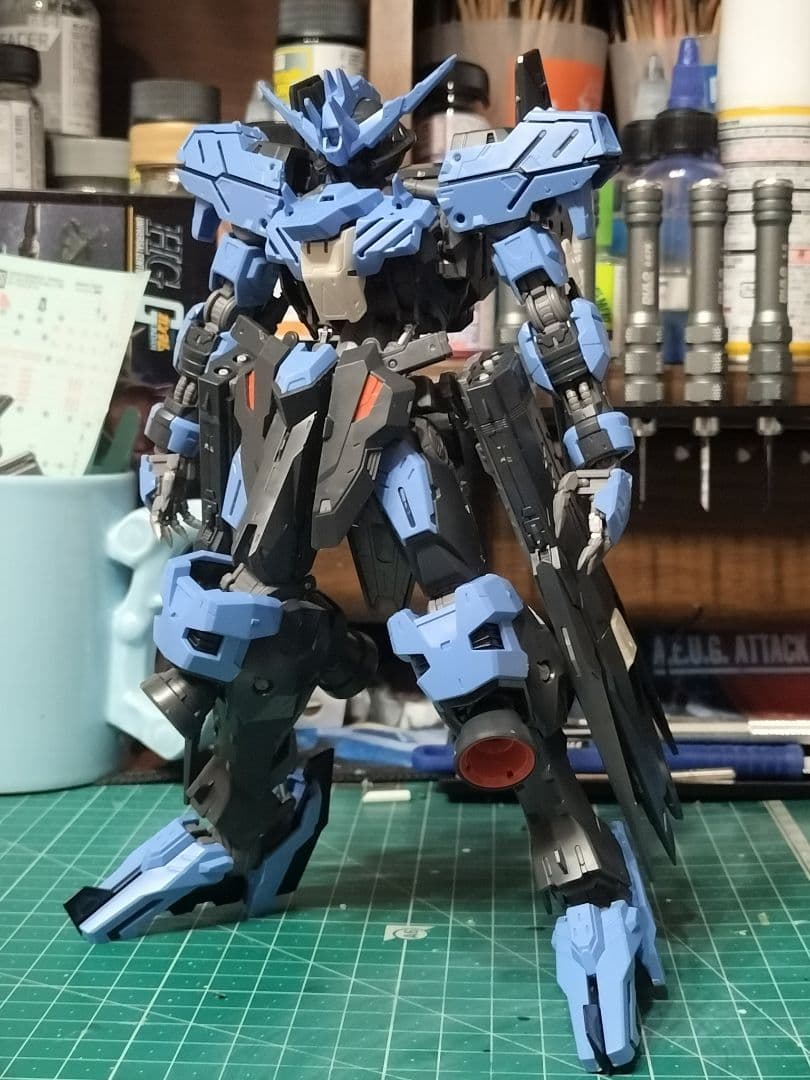 MG ガンダムヴィダール 全塗装 完成品 ミキシング ウォーグレイモン ガンプラ