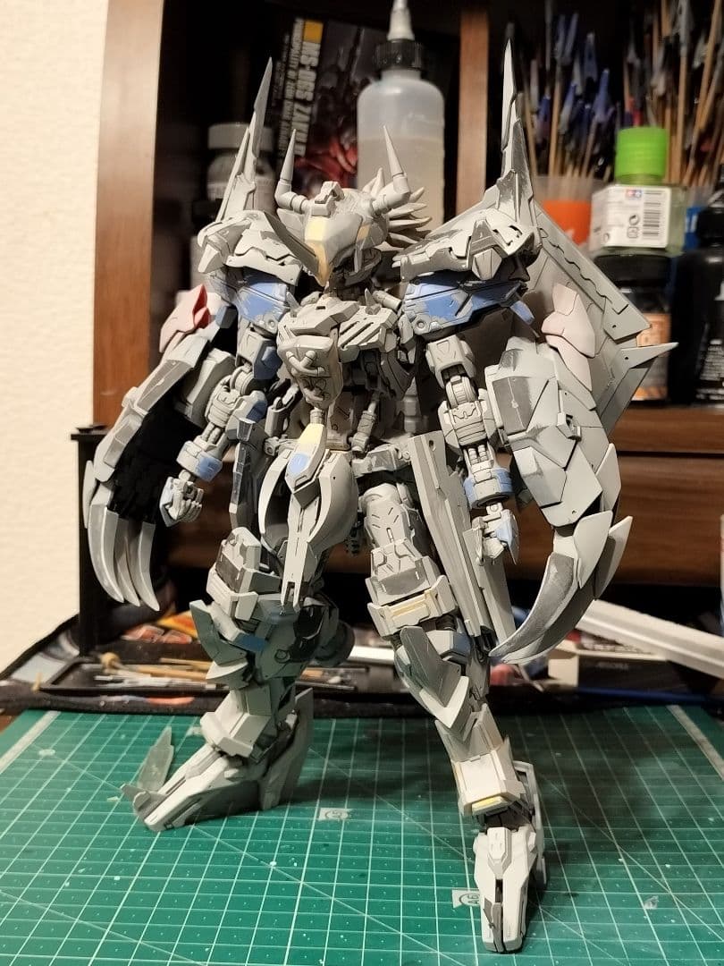 MG ガンダムヴィダール 全塗装 完成品 ミキシング ウォーグレイモン ガンプラ