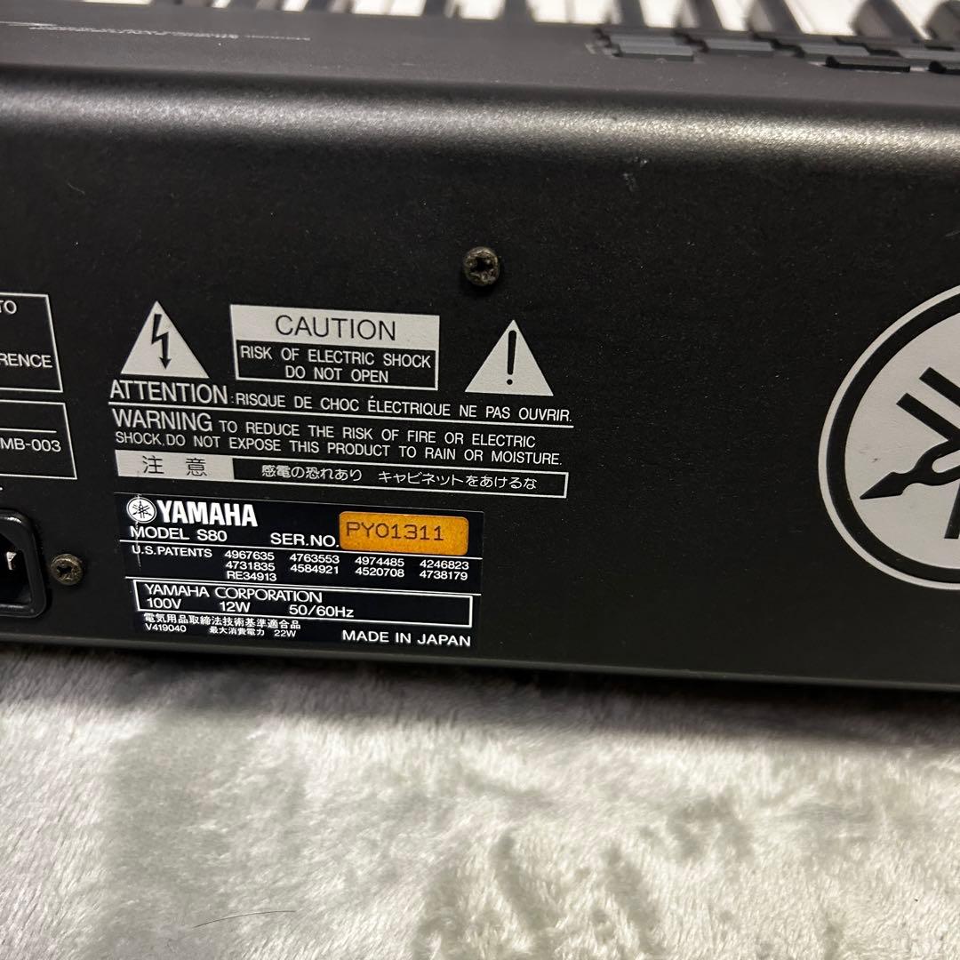 【美品・動作良好】YAMAHA S80 88鍵 ピアノタッチ シンセサイザー