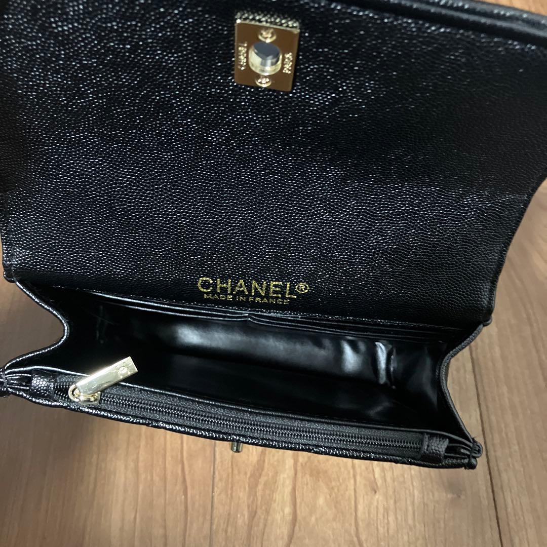 難あり CHANEL メイクアップチェーン3wayブラックバッグ