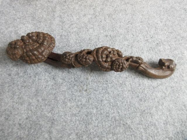 霊芝彫刻如意箱付き [B28849]