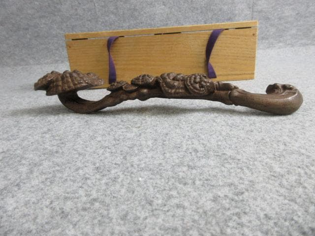 霊芝彫刻如意箱付き [B28849]