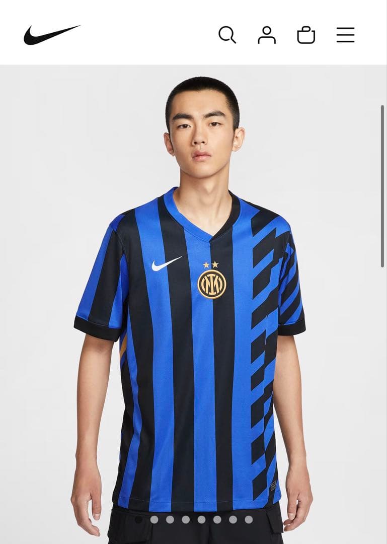 新品 タグ付　インテル ミラノ　24/25 ユニフォーム NIKE XL 正規品