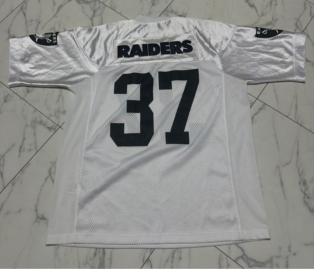 NFL レイダース レプリカユニフォーム 白 Lサイズ＆キャップセット