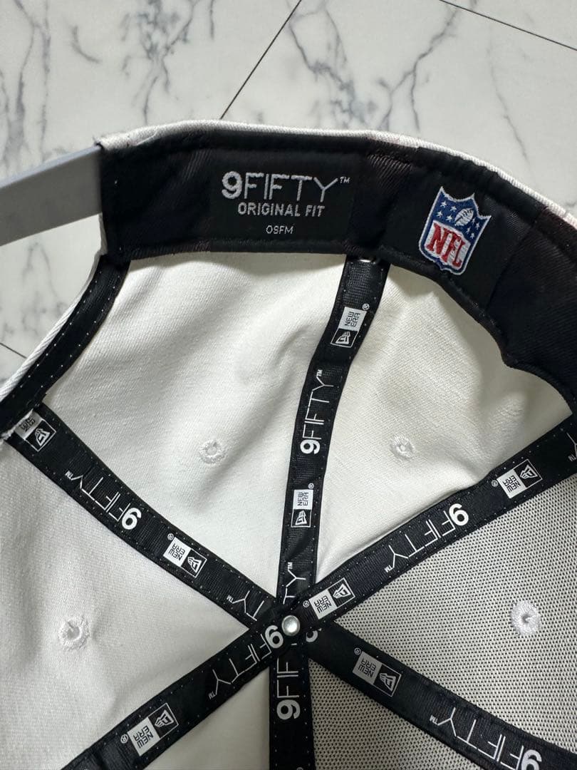 NFL レイダース レプリカユニフォーム 白 Lサイズ＆キャップセット