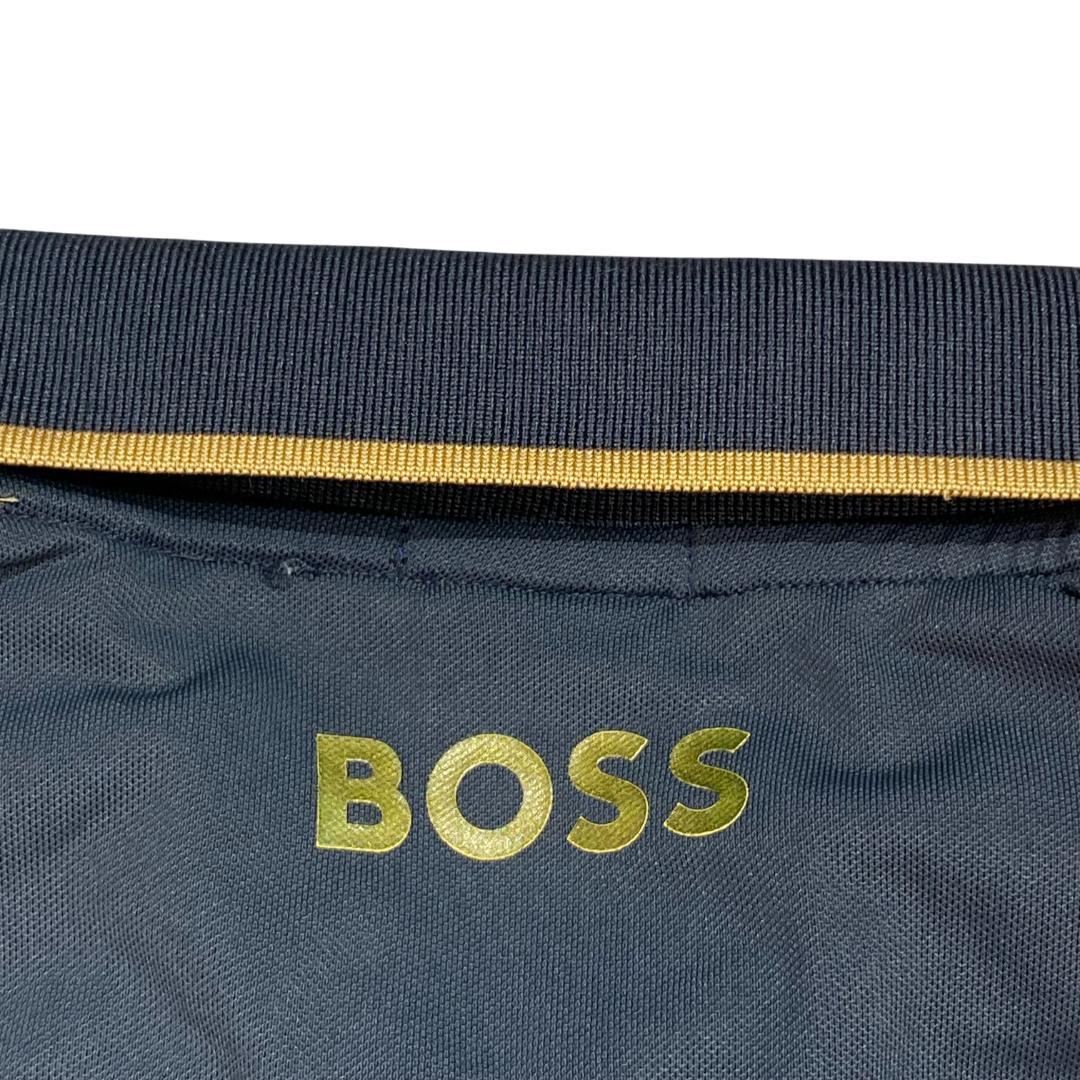 HUGO BOSS ヒューゴボス 半袖 ポロシャツ S ブラック ゴールド