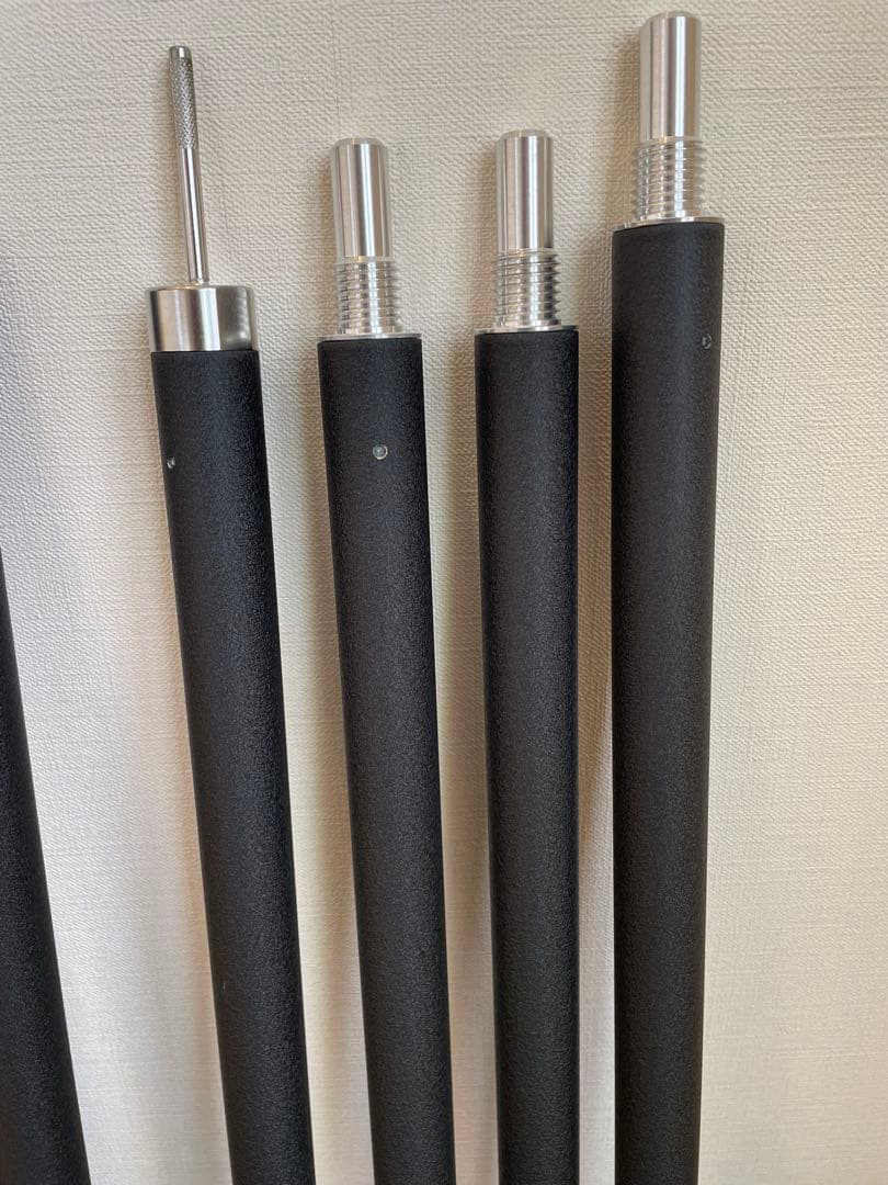 テント・タープ sunsetclimax Pole 2.4 Wrinkle Black