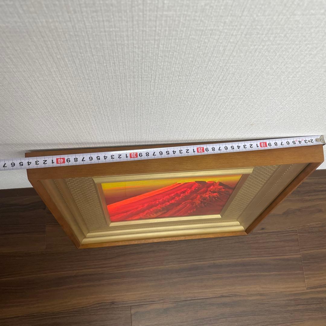 百瀬善明 先生 赤富士 立体絵 山 風景画