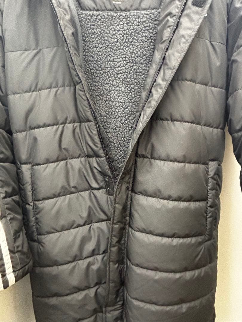 【美品】adidas ベンチコート 160cm 黒
