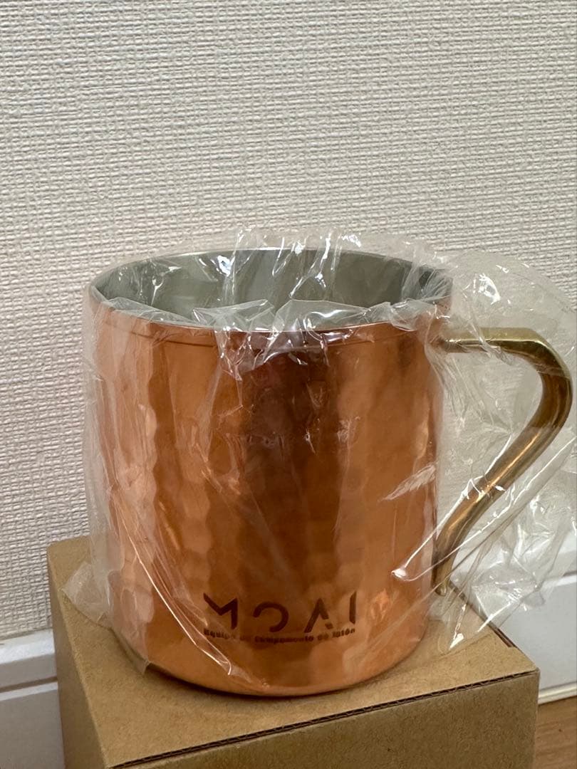 MOAI　純銅の槌目マグカップ