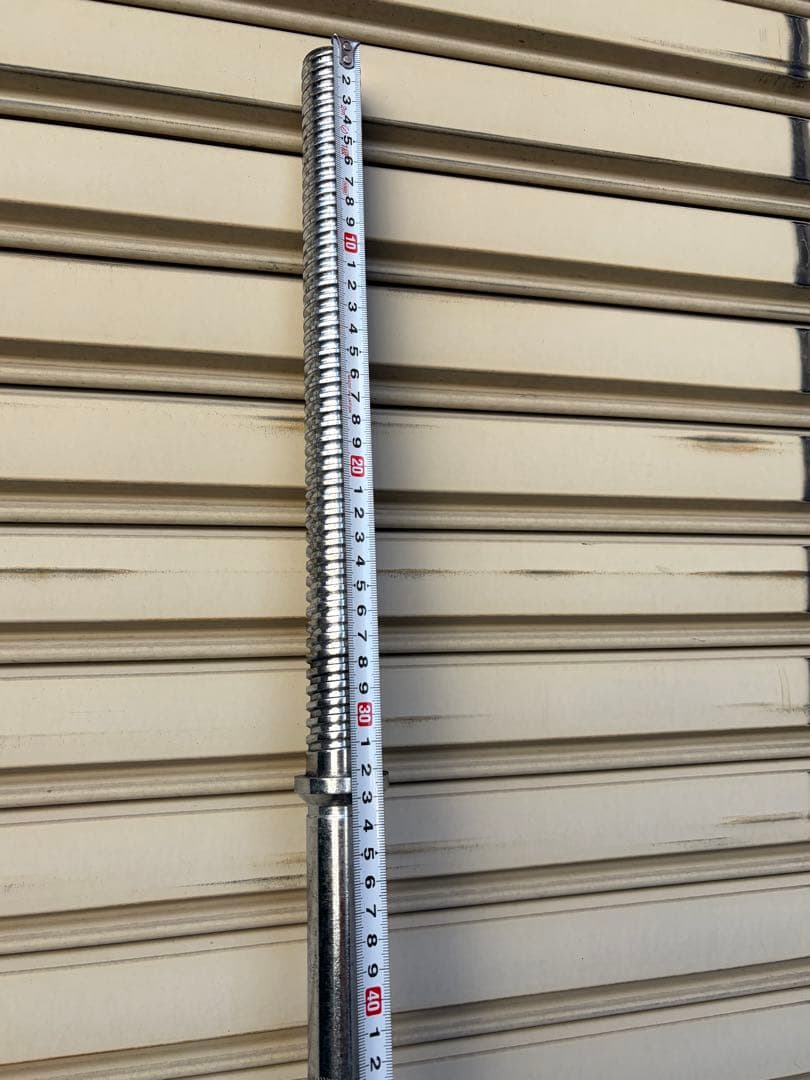 【送料込】バーベルシャフト　全長195cm　直径28mm 分割タイプ　管理番号5