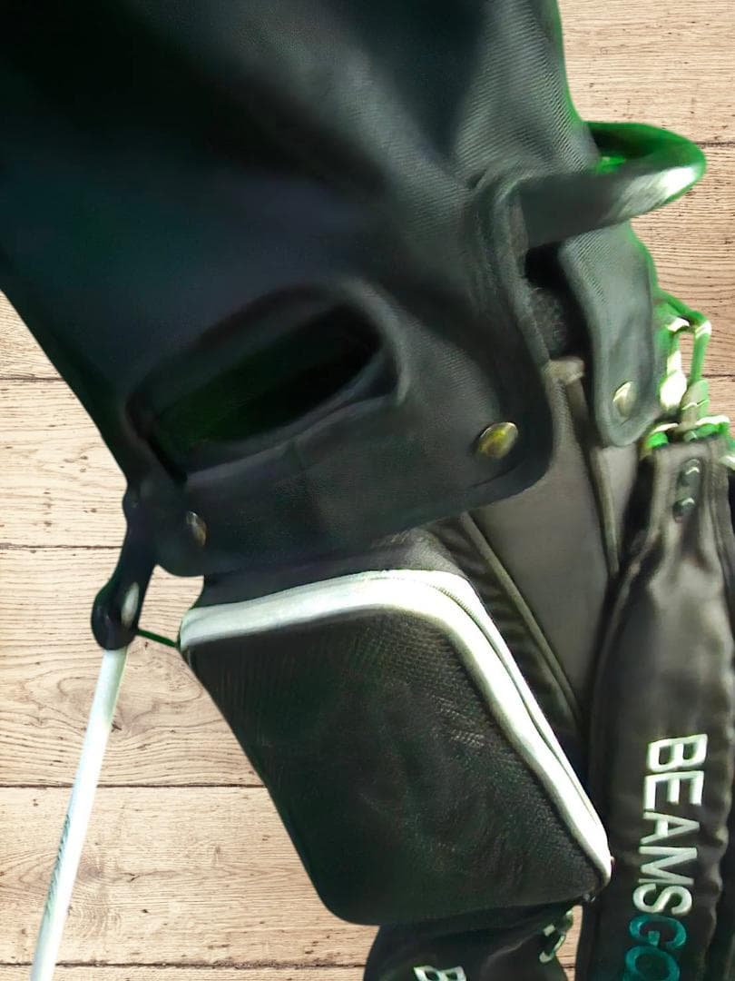 送料無料/美品　BEAMS GOLF ゴルフバッグ・スタンド式キャディバッグ