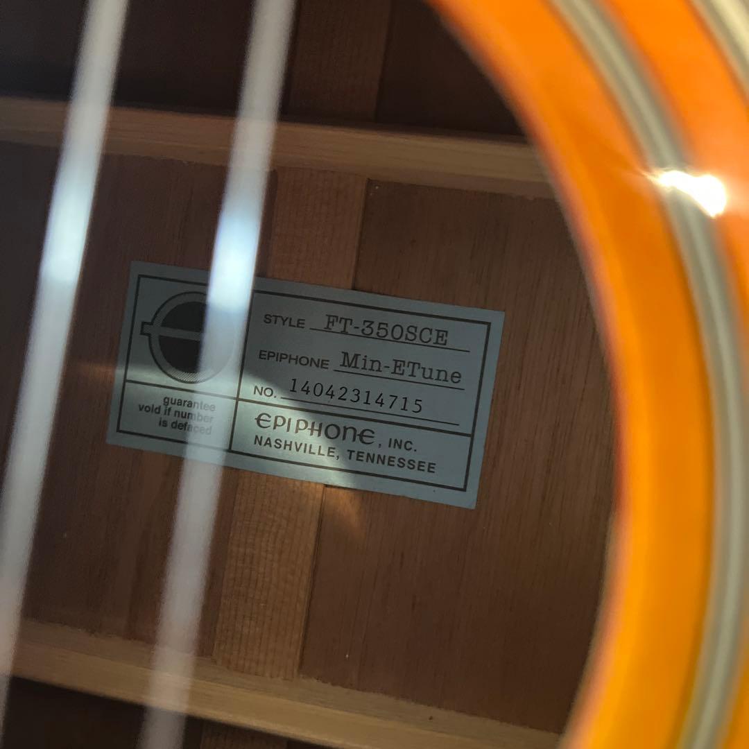 Epiphone FT-350sce トップ単板