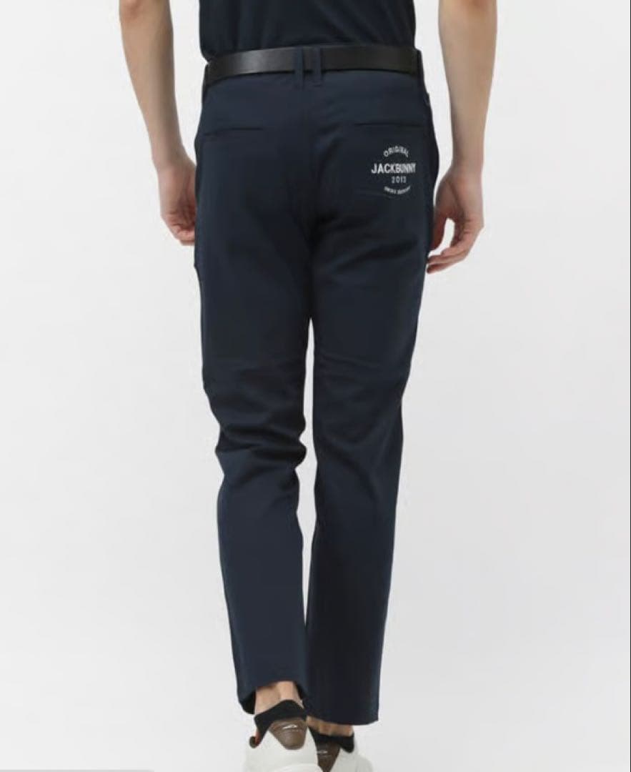 新品 パーリーゲイツ ジャックバニー 2WAYストレッチツイルパンツ(5)L/紺