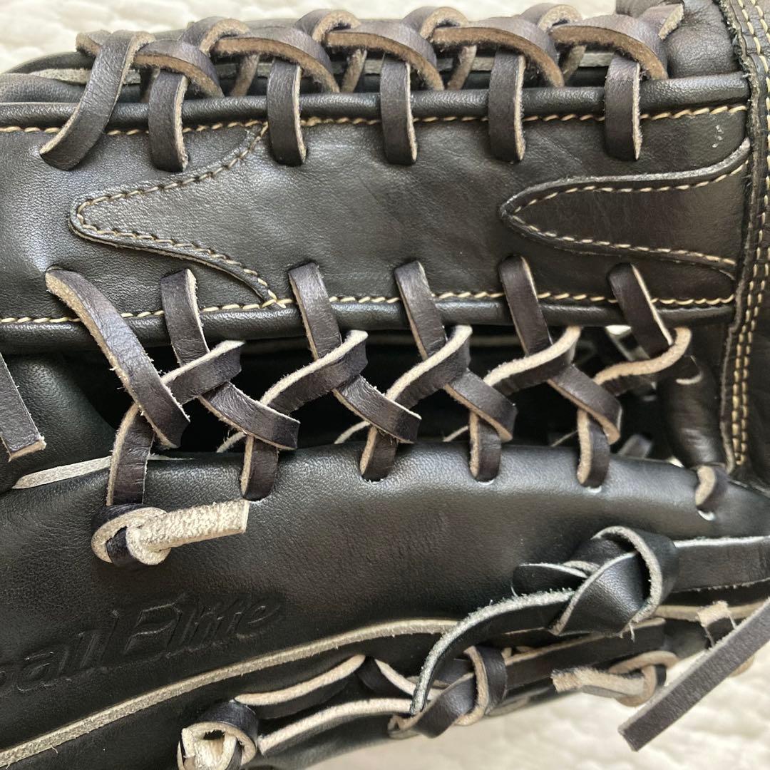 【美品】MIZUNO Global Elite 外野 軟式 野球グローブ 黒