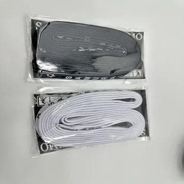 【4セット】パワーアップ靴紐 (黒・長さ1,250mm) サムライムーブギア靴紐