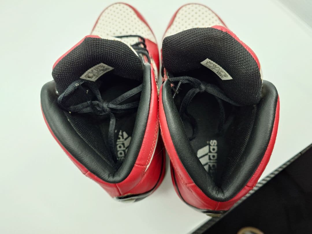 adidas バスケットボールシューズ 赤/白