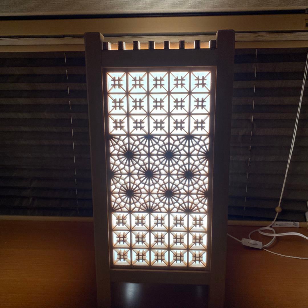 ⑨組子細工　行燈　間接照明