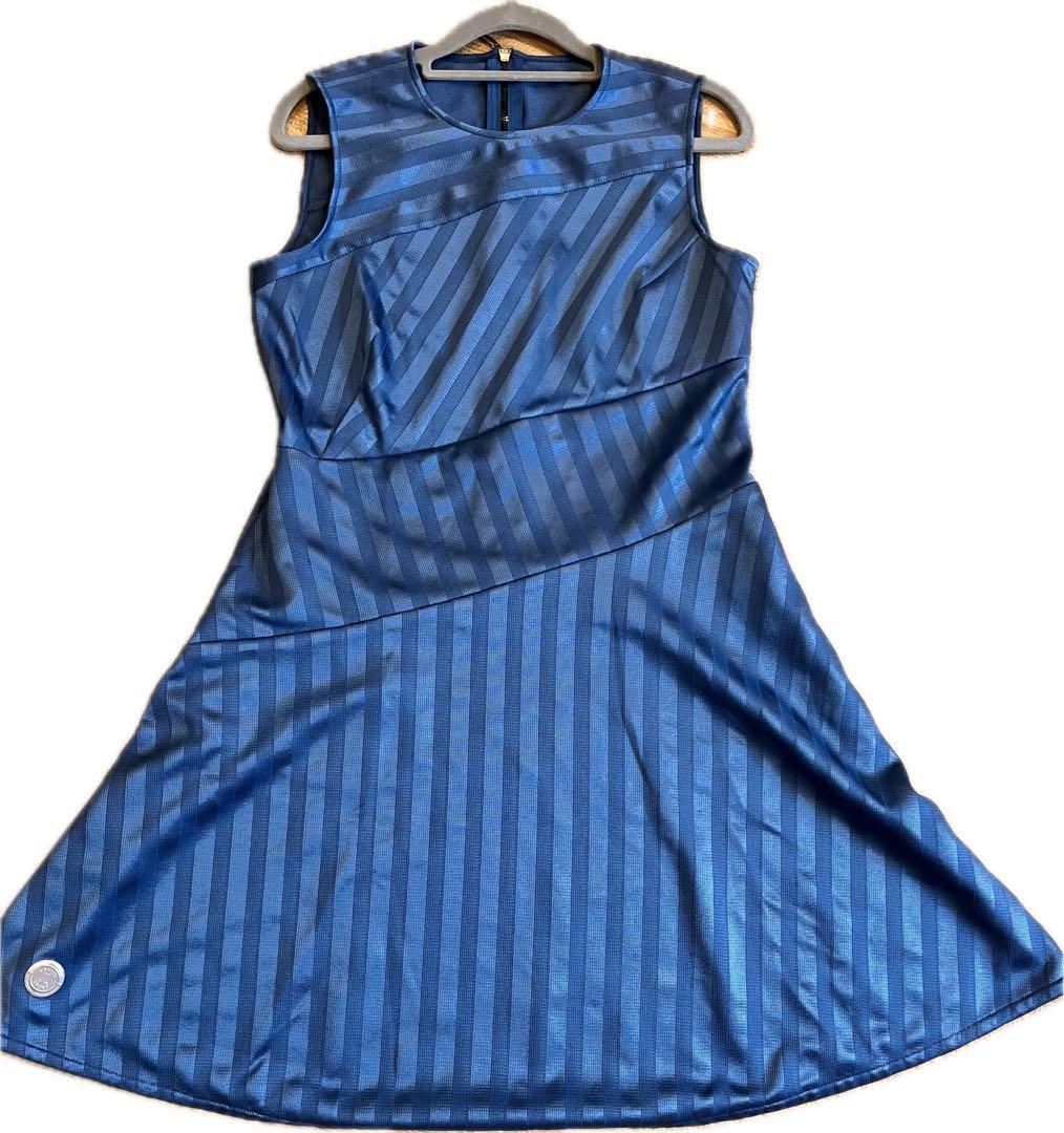 LANVIN SPORT ストライプ ノースリーブワンピース