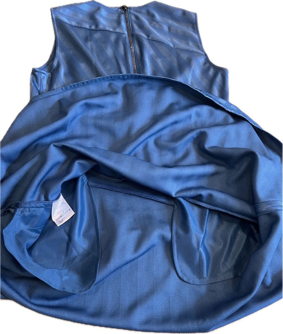 LANVIN SPORT ストライプ ノースリーブワンピース