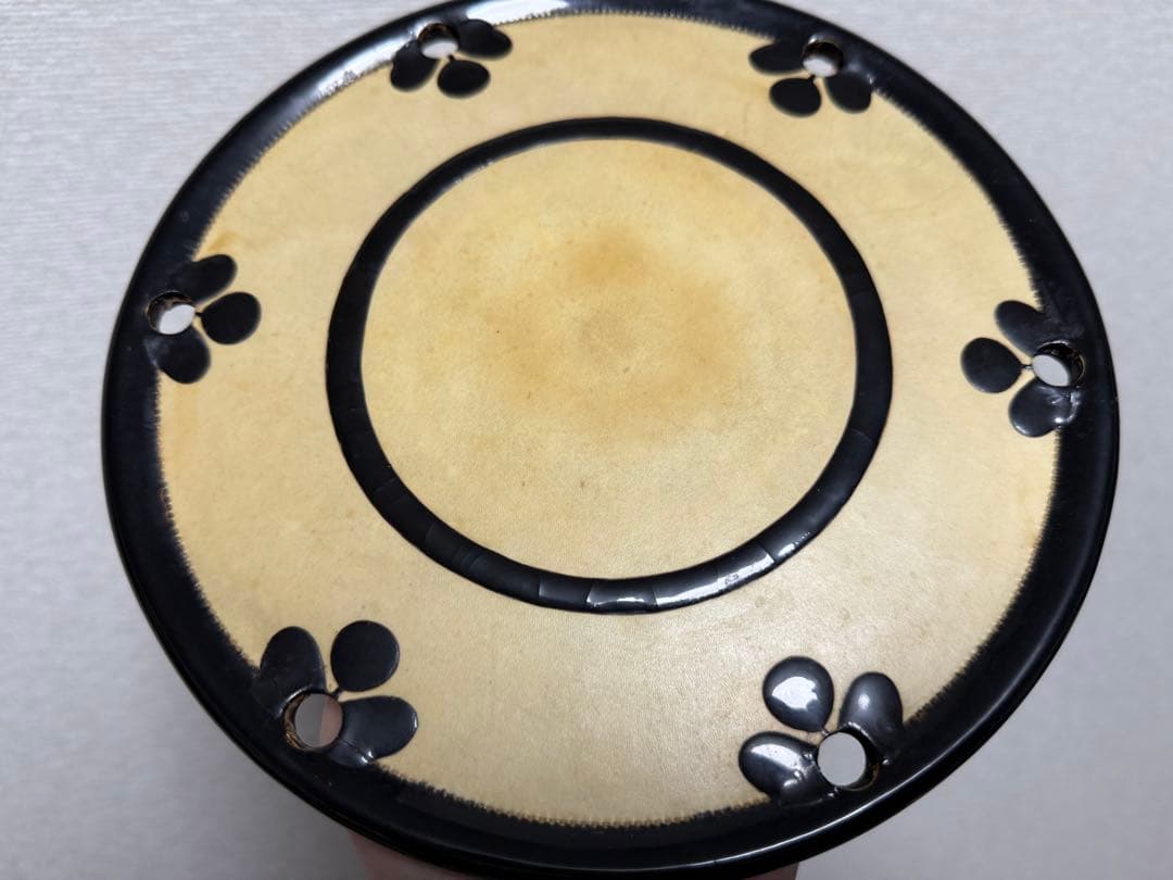和楽器　小鼓　革　鼓　古革