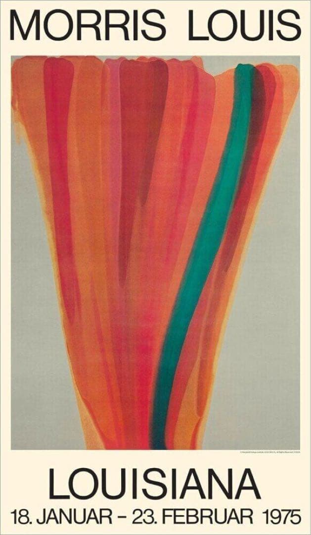 国内未入荷 Morris Louis Louisiana 1975 Poster