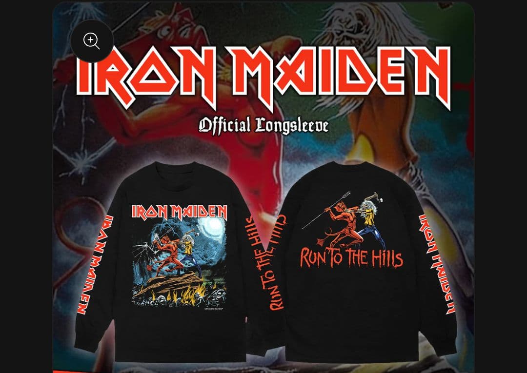 IRON MAIDEN 長袖・ロングスリーブTシャツ Lサイズ 新品・未着用