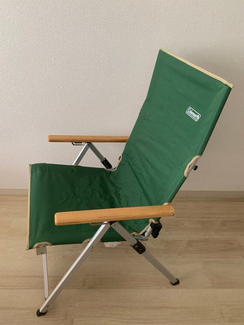 値下げ【美品】Coleman アウトドアチェア　グリーン