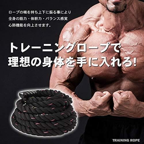 プログレード・バトルロープ 格闘技クロスフィット向けのプロ仕様 38mm×15m