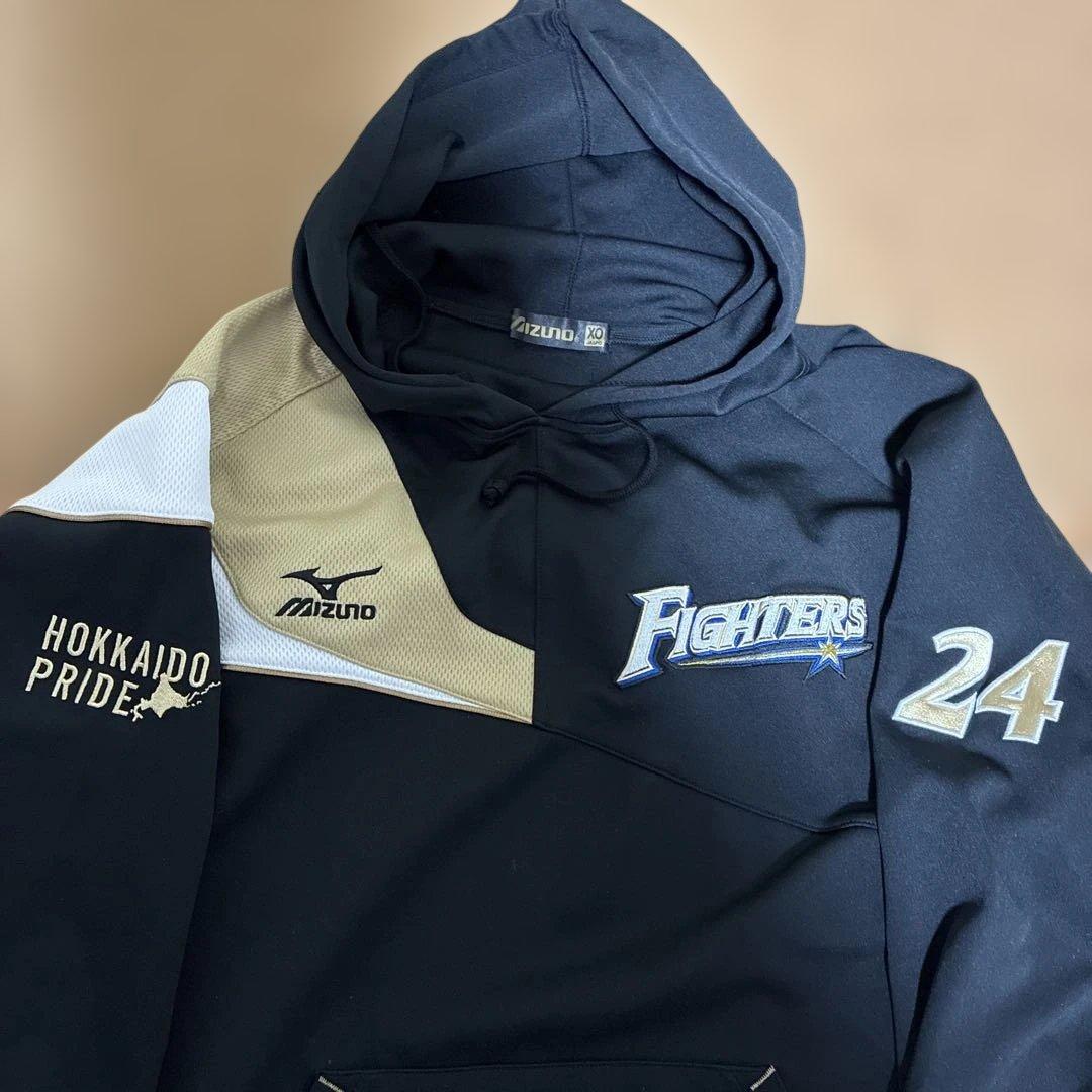 Mizuno 北海道日本ハムファイターズ トレーニングパーカー 24 XO