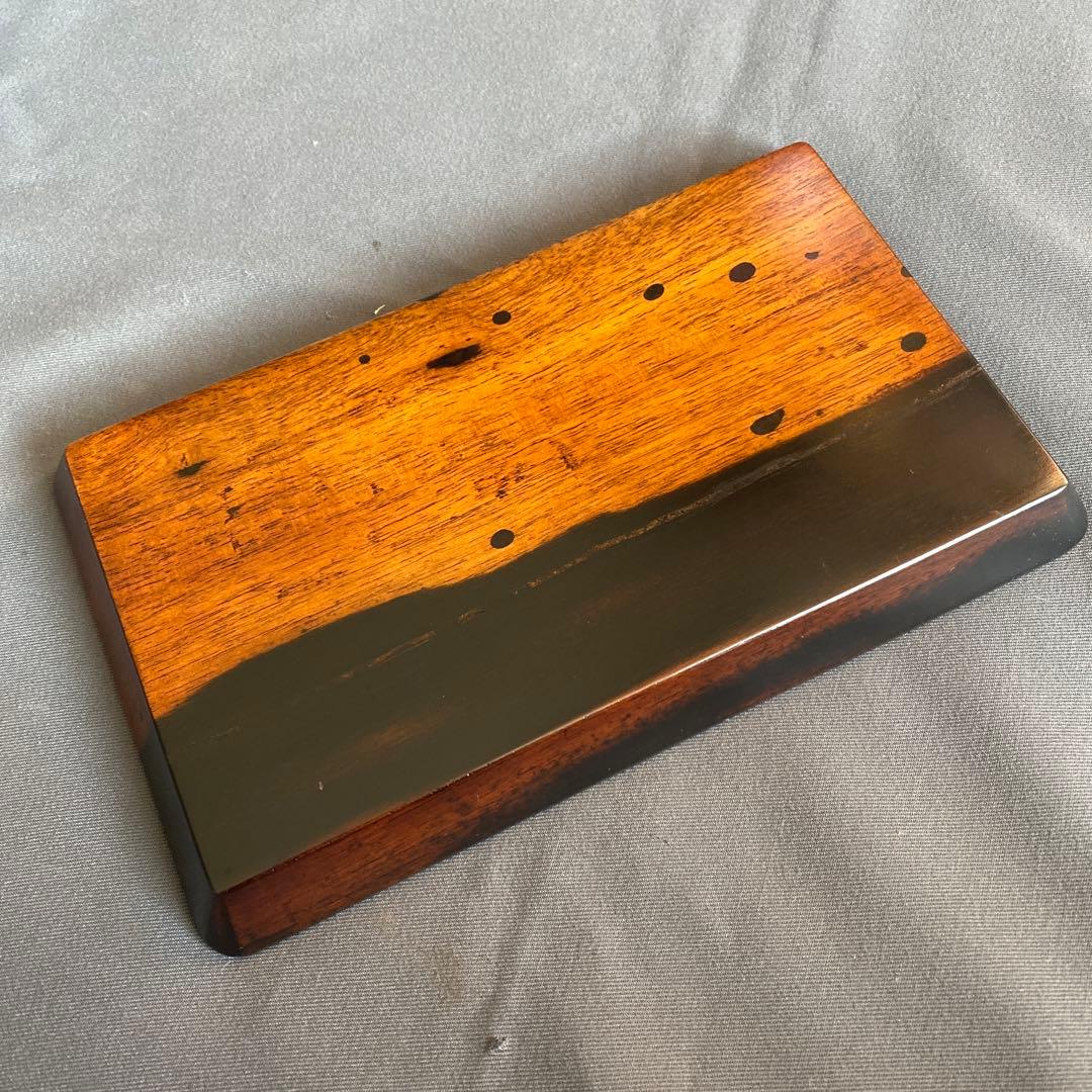 黒柿拭漆盆(くろがきふきうるしぼん) 220mm×132m×19mm IM675