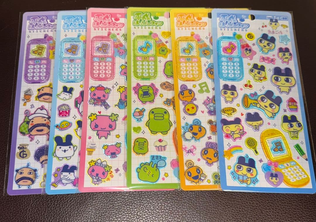 【即日発送】たまごっち平成はっぴーフォンステッカーコンプリート6枚セット