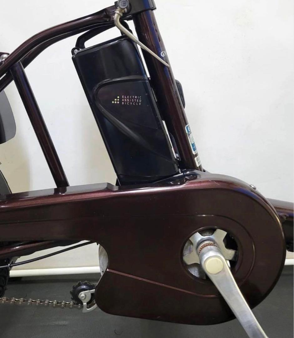 1年保証 大容量　パナソニック　ギュット　20インチ　茶色　電動アシスト自転車