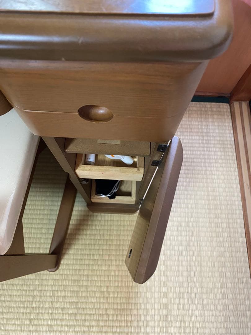 家具(ブラウン)一面鏡ドレッサー