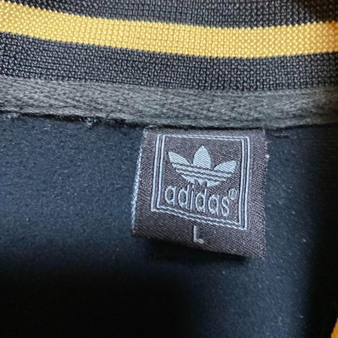 アディダス　adidas トレフォイル L 刺繍　トラックジャケット　ブラック