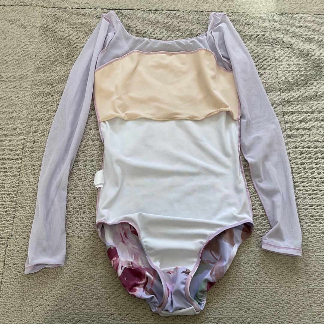 stina 花柄バレエレオタード 長袖 S