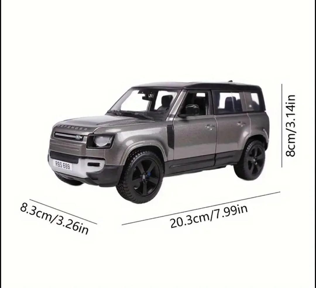 ディフェンダー　モデルカー グレー ミニカー