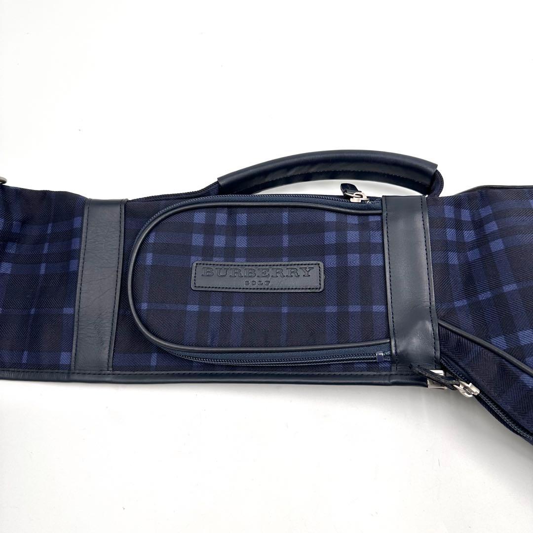 BURBERRY GOLF ノバチェック クラブケース 練習用 ナイロン 紺