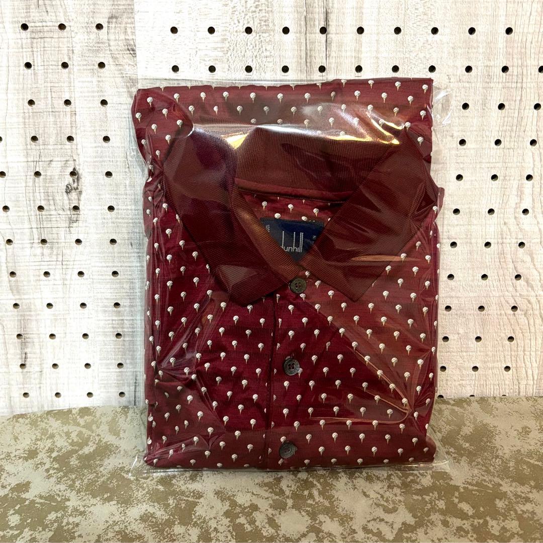 新品 ダンヒル dunhill イタリア製 メンズ ポロシャツ ゴルフウェア L