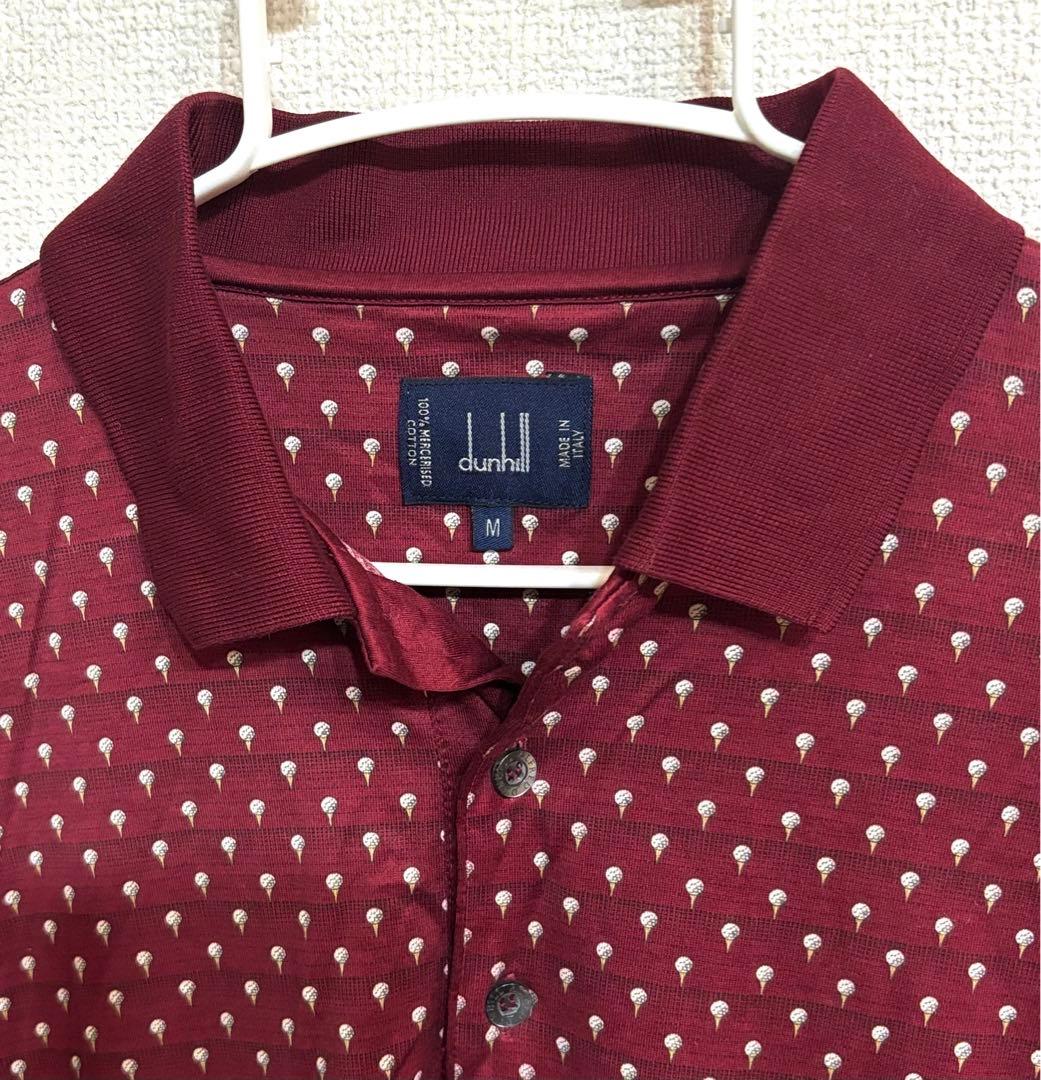 新品 ダンヒル dunhill イタリア製 メンズ ポロシャツ ゴルフウェア L