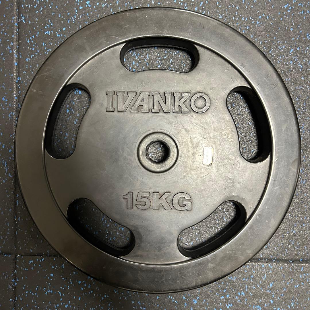 IVANKO イヴァンコ 28mmラバープレート15kg①　アイロテック