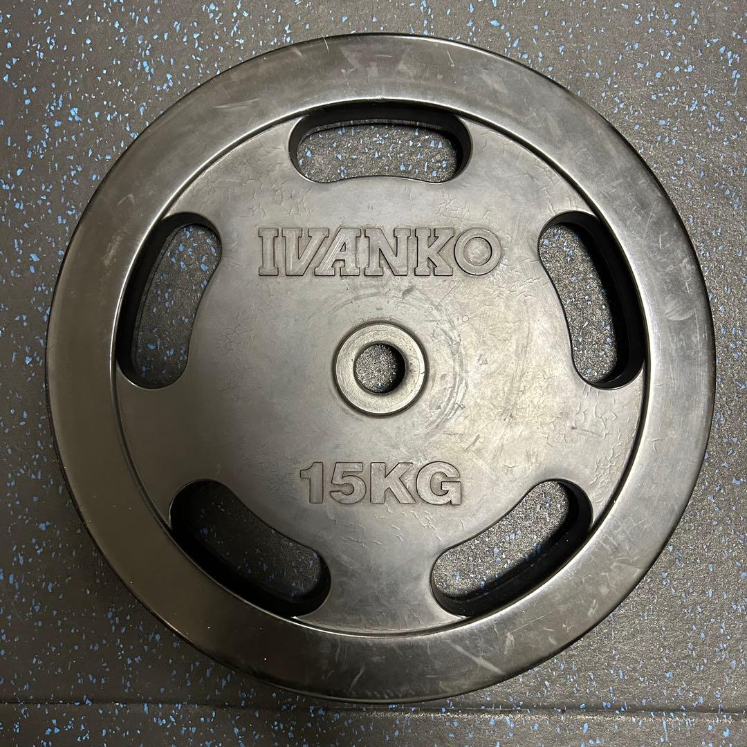 IVANKO イヴァンコ 28mmラバープレート15kg①　アイロテック